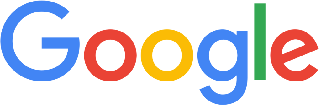 The Google logo with the word Google written in bold, colorful letters: blue G, red o, yellow o, blue g, green l, and red e, on a transparent background.